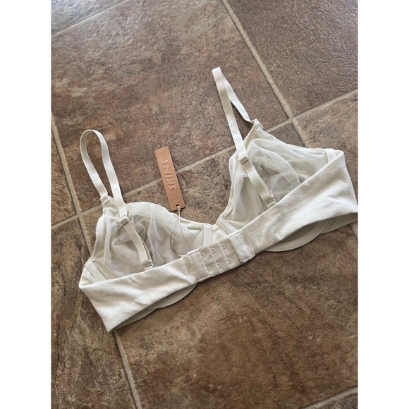 Skims Cotton Jersey T-shirt Bra Bone Size 34DD - Picture 8 of 11